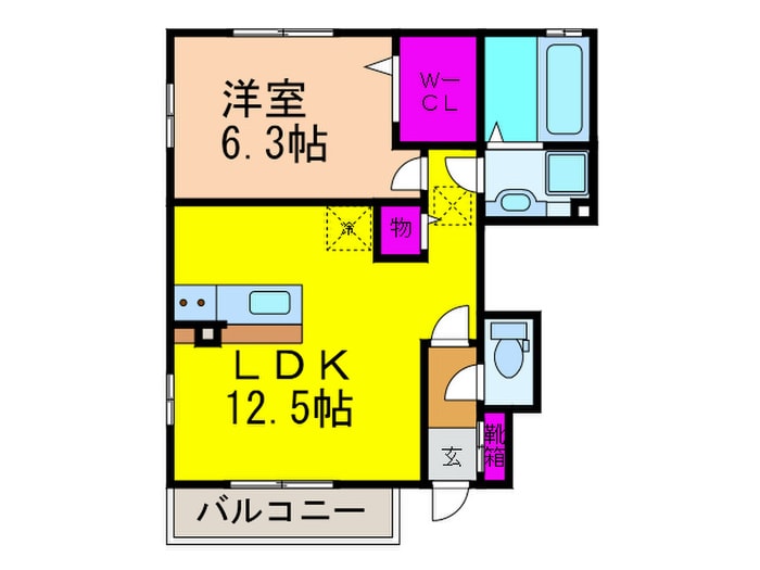 クレールコートの物件間取画像