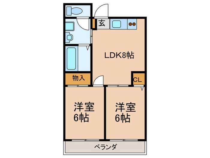 拓マンションの物件間取画像