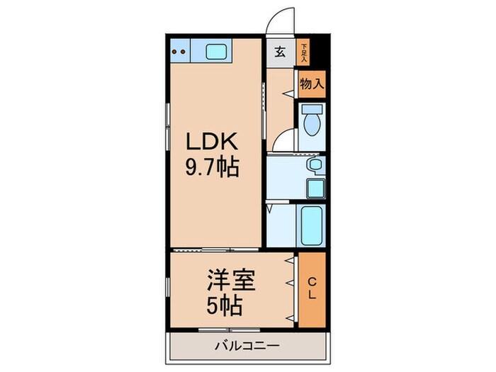 シエルグランデ招提元町Ⅱの物件間取画像