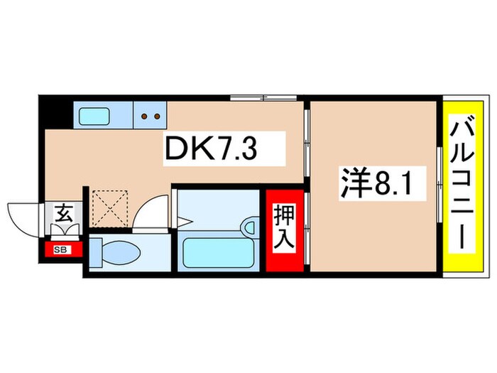 ウェストの物件間取画像