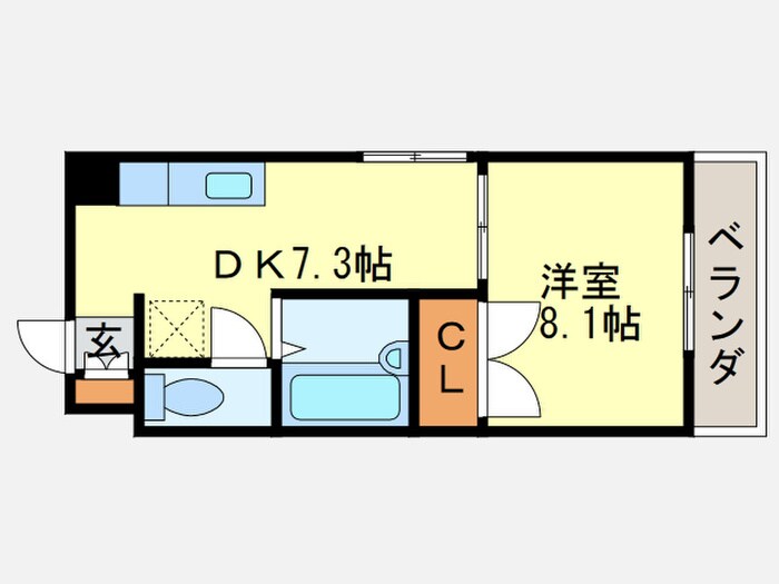 ウェストの物件間取画像