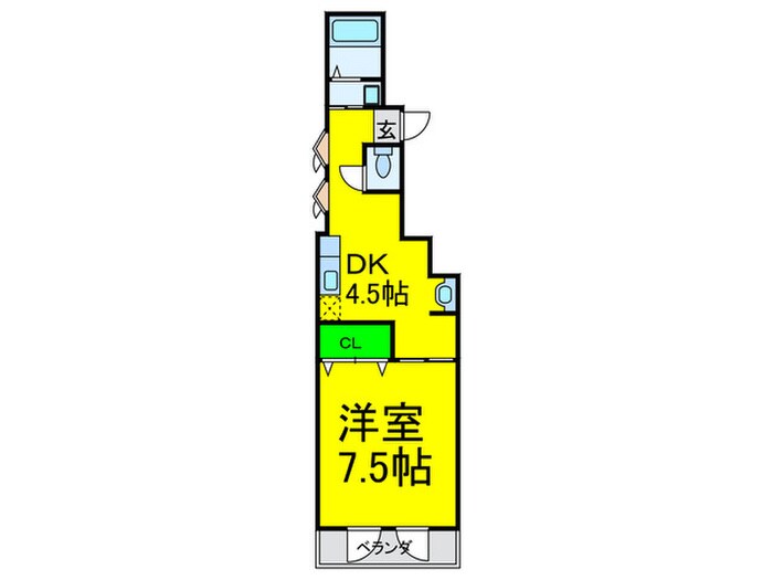 住吉ペントハウスの物件間取画像