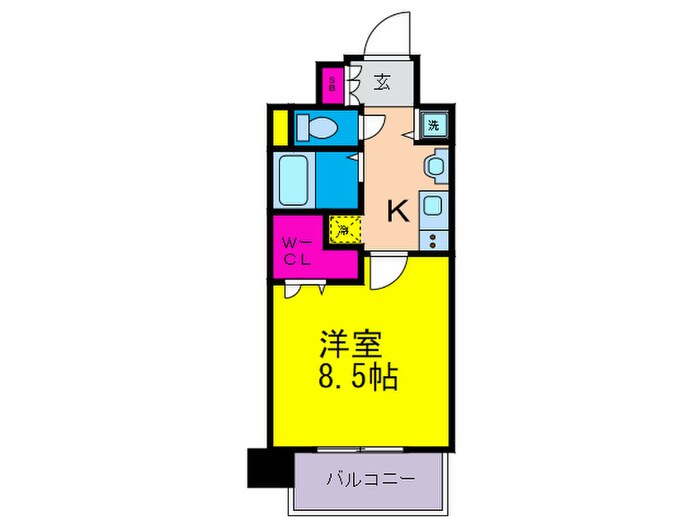 KAISEI本町通(203)の物件間取画像