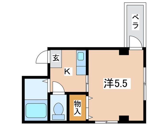 フレール西田辺の物件間取画像