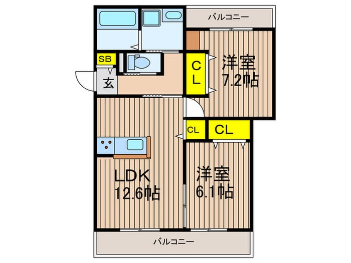 仮）元町カデンツァⅡの物件間取画像