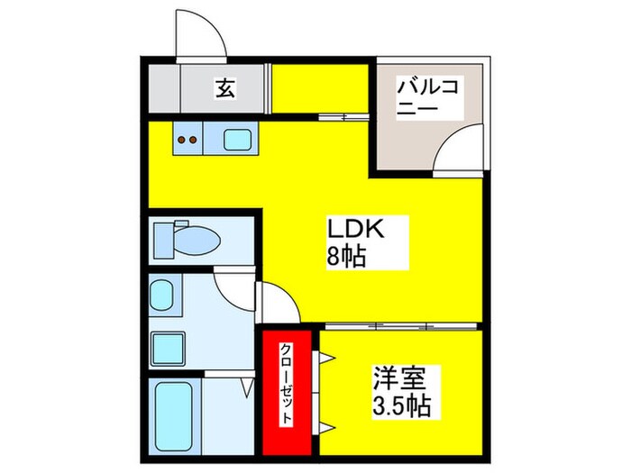 Ｆ＋ｓｔｙｌｅ西取石２号館の物件間取画像