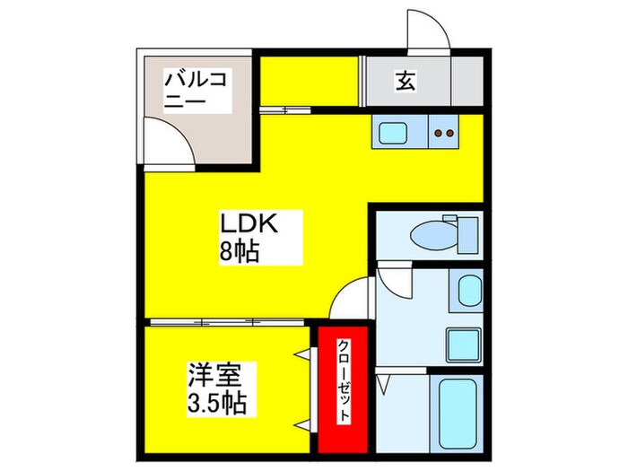 Ｆ＋ｓｔｙｌｅ西取石２号館の物件間取画像