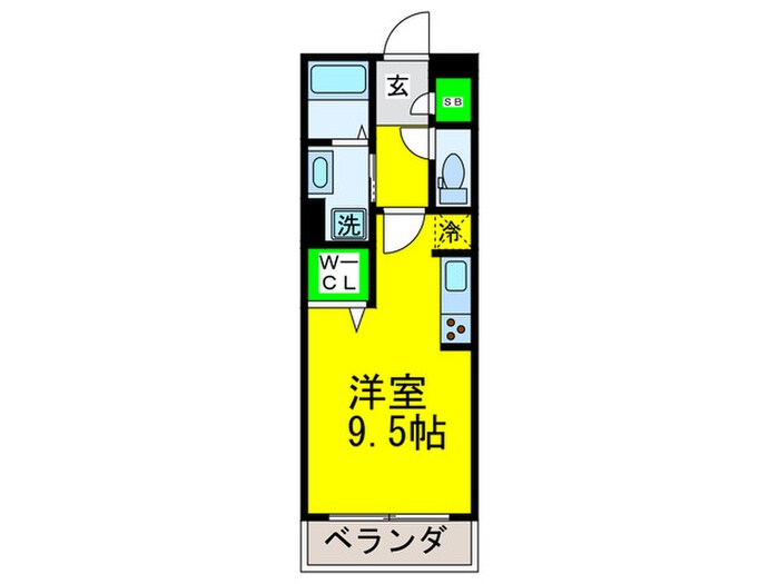 パ－ルレジデンス芦原橋の物件間取画像