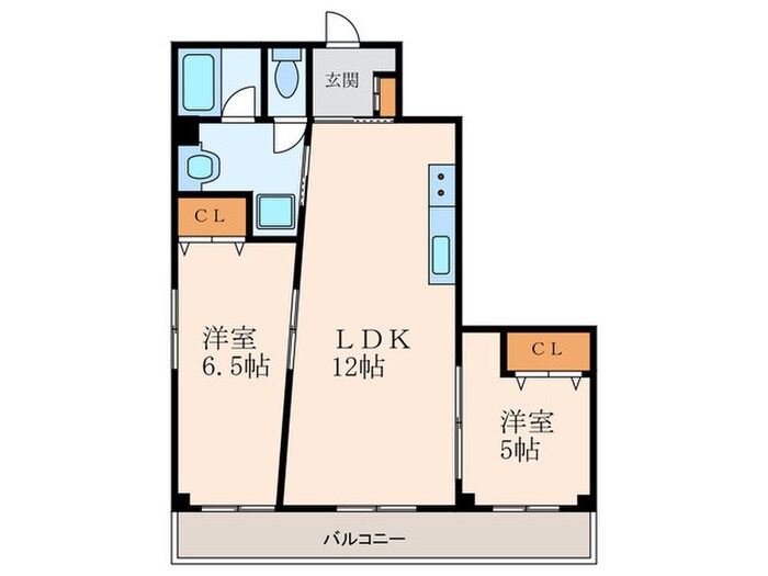 シャトーリーベの物件間取画像