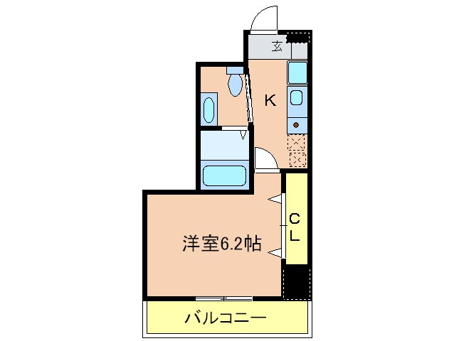 アロハ三宮の物件間取画像