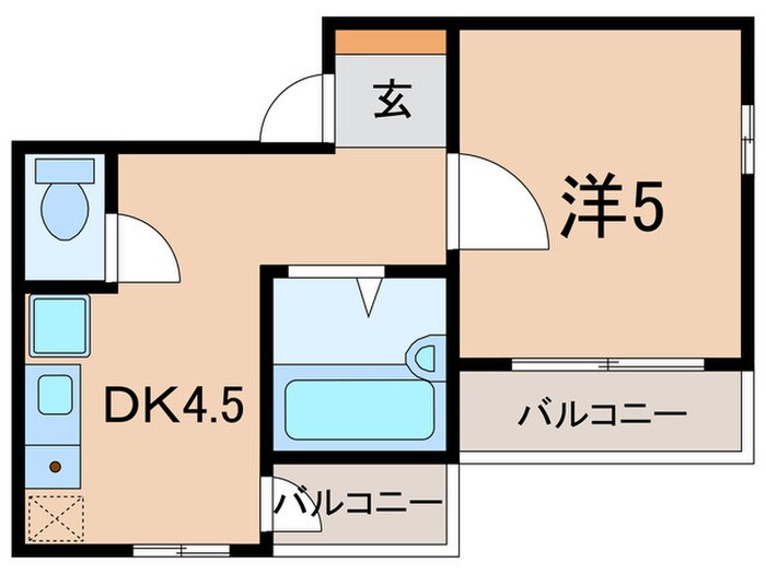 アメニティ東神戸4番館の物件間取画像