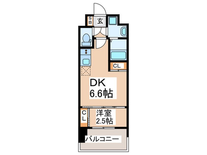 セレニテ阿波座ミラクの物件間取画像