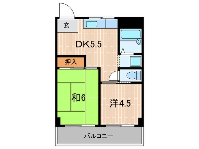 中尾ビルの物件間取画像