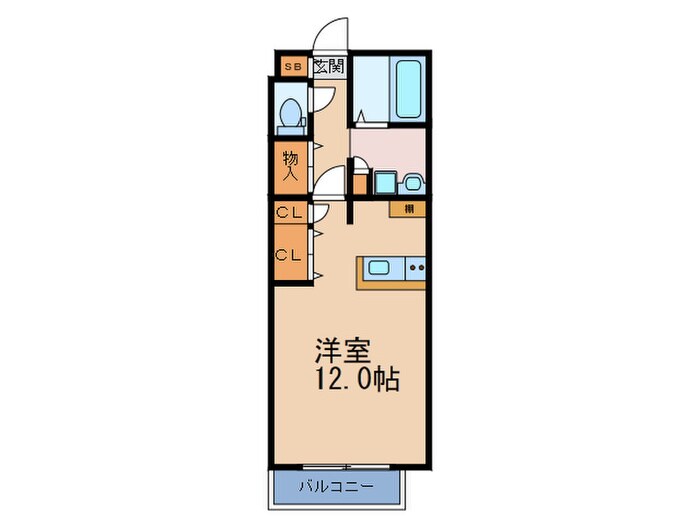 グリーンウィングA棟の物件間取画像