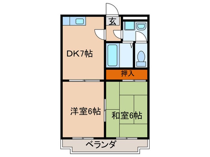 ウィステリア東田辺の物件間取画像