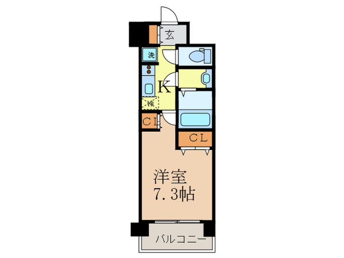 パークフラッツ江坂の物件間取画像