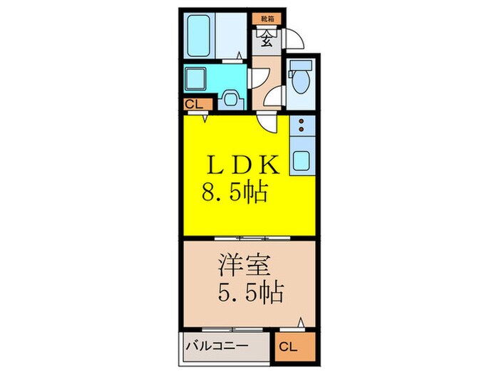 仮)La-Crea沢良宜西B棟の物件間取画像