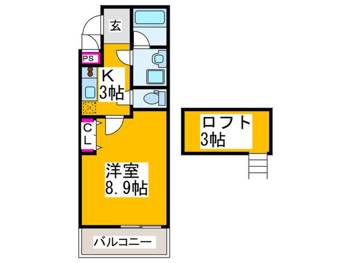 フジパレス初芝ウエストの物件間取画像