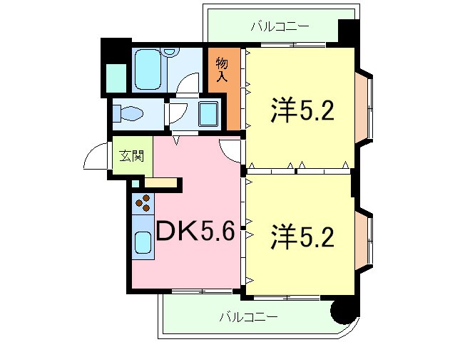 リヴェ－ル本山の物件間取画像