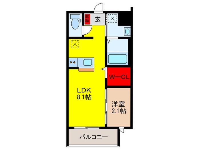 リアコート長瀬の物件間取画像