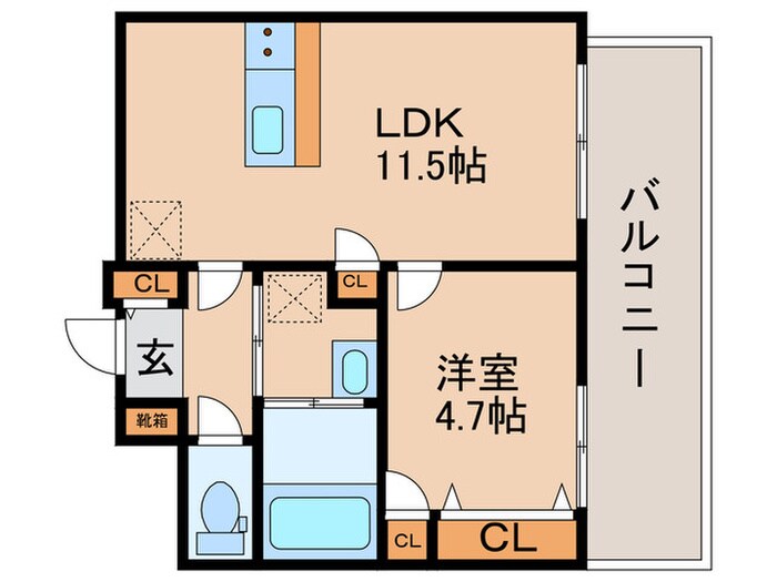 COLORE´HIRAKATAの物件間取画像