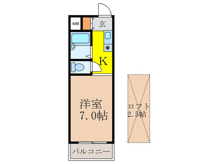 プレサ－ジュ江坂Ⅱの物件間取画像