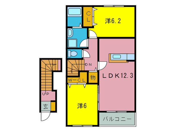 サンリット・メゾンＡの物件間取画像