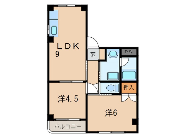 クレセント夙川の物件間取画像