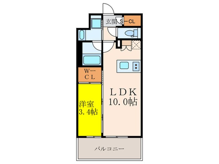 ズーノクルーズ江坂の物件間取画像