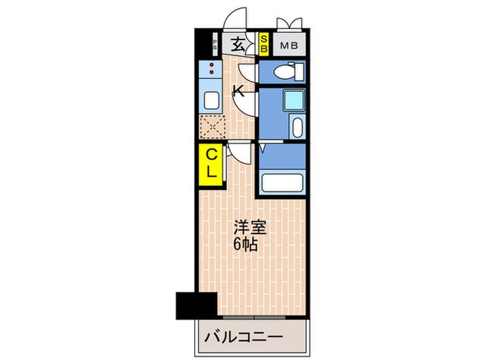 ｴｽﾘｰﾄﾞ神戸ｸﾞﾗﾝﾄﾞｰﾙ(704)の物件間取画像