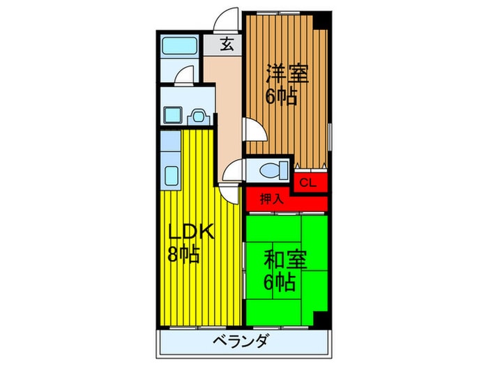 メリパティオの物件間取画像