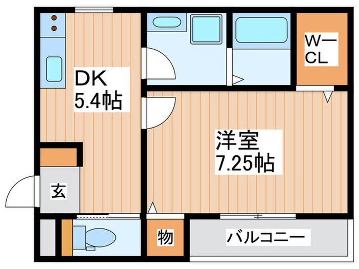 エミュール古川橋の物件間取画像