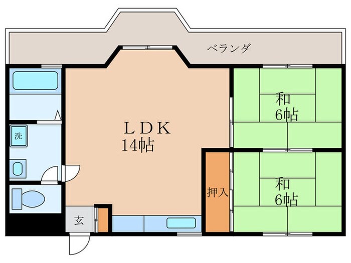 椋ノ木マンションの物件間取画像