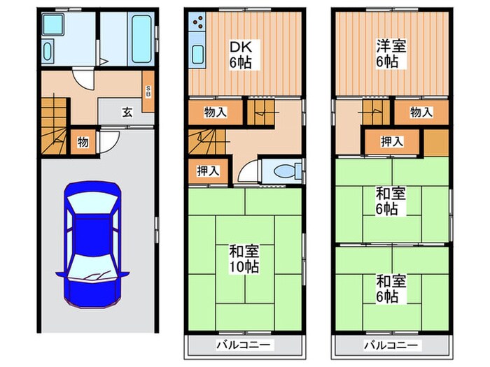宮前町一戸建の物件間取画像