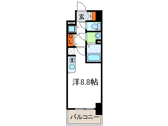 エスリ－ド北浜ＥＡＳＴ(1102)の物件間取画像