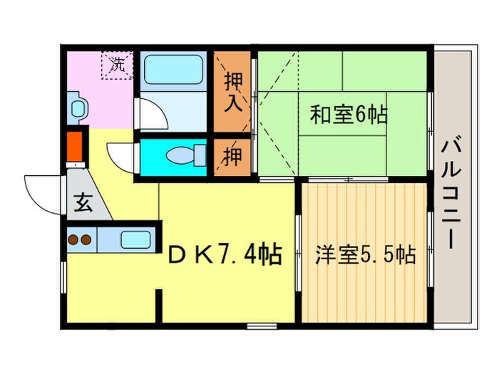 ウエストヒルズの物件間取画像