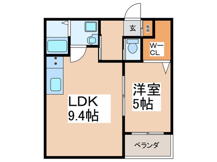 セレニティ法善寺の物件間取画像