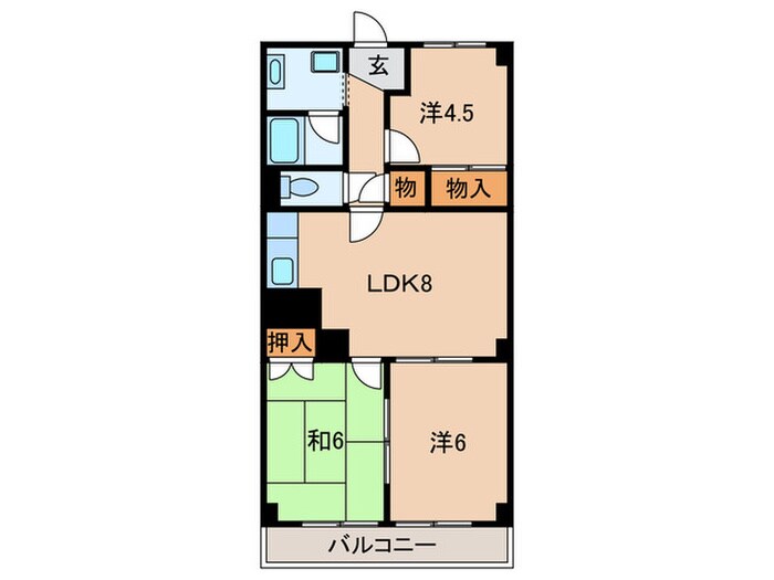 シャトー林の物件間取画像