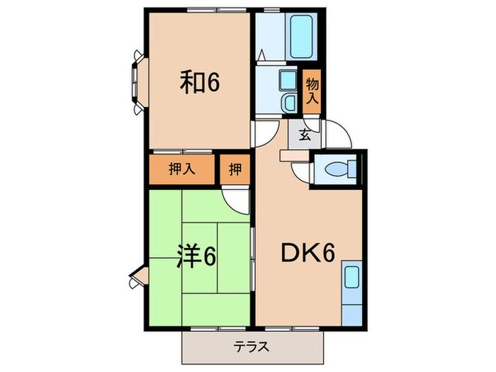 オークハイツの物件間取画像