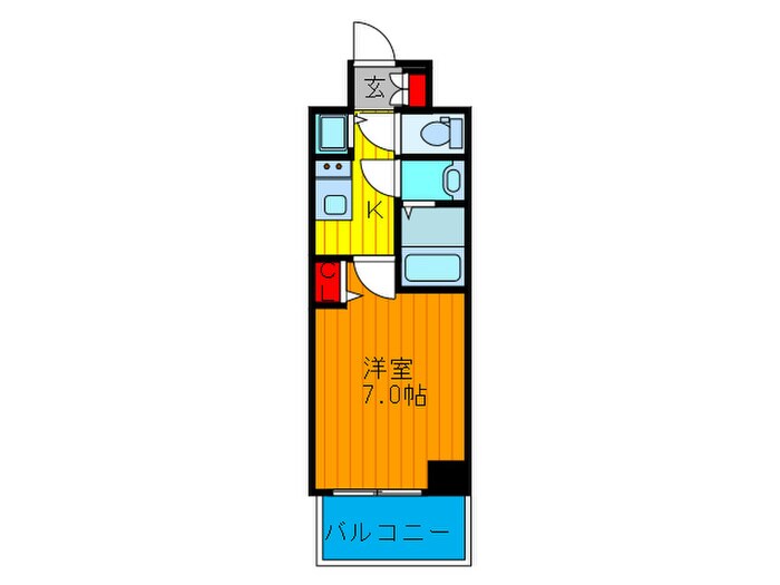 プレサンス南森町ライズ（604）の物件間取画像