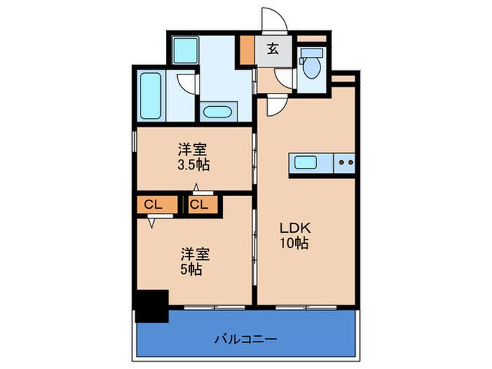 仮)S-RESIDENCE福島玉川diverseの物件間取画像