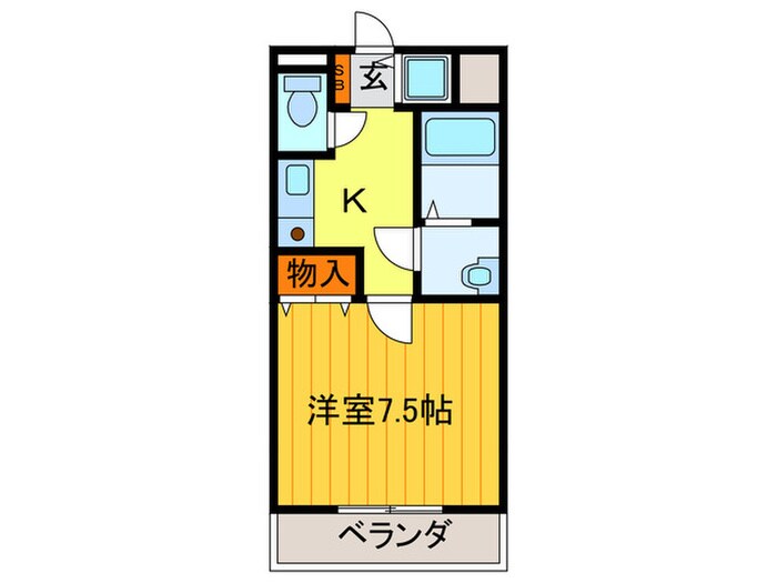 コーポ陣内Ⅱの物件間取画像