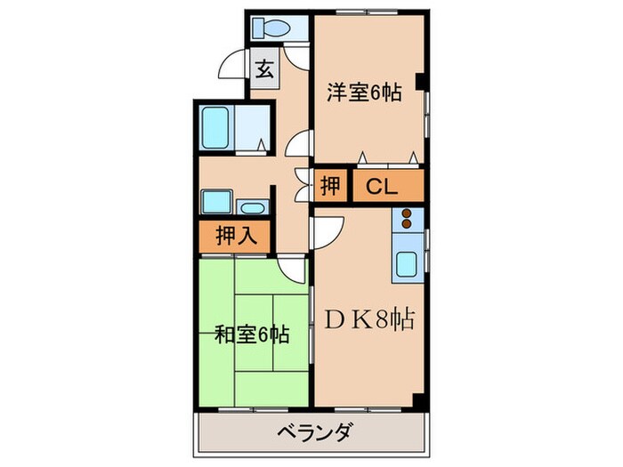 マンションブランネイジュ－の物件間取画像