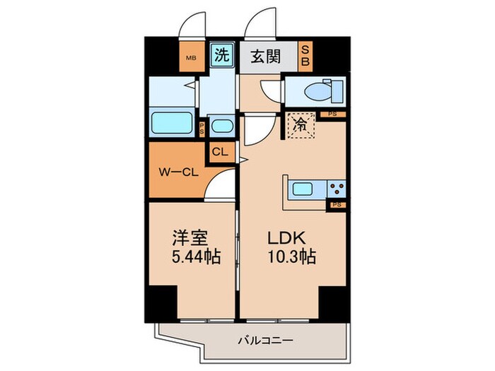 1番館の物件間取画像