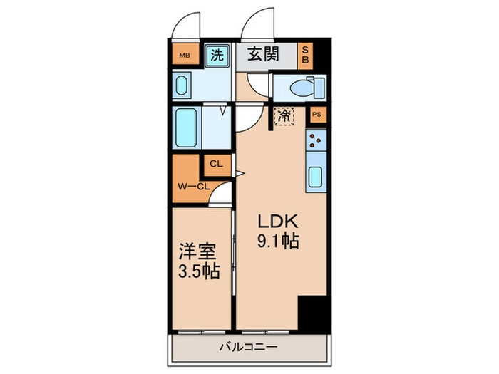 1番館の物件間取画像