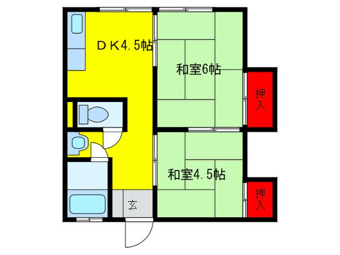 マンション南風の物件間取画像