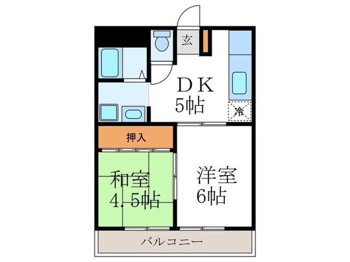 グランデ葛野の物件間取画像
