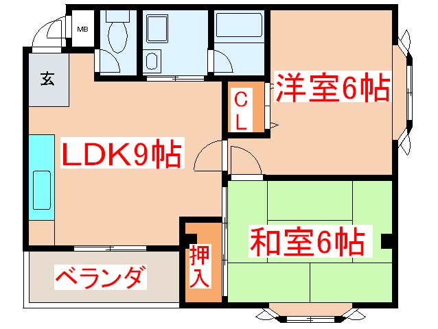 サンパルス西野の物件間取画像