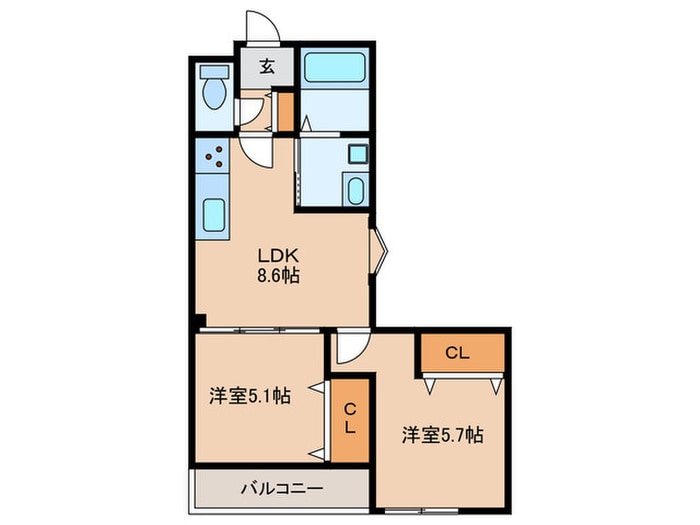 ラモーナ中野本町Ⅱの物件間取画像