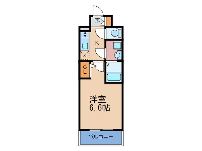 ｴｽﾘｰﾄﾞ大阪梅田ＷＥＳＴ(906)の物件間取画像